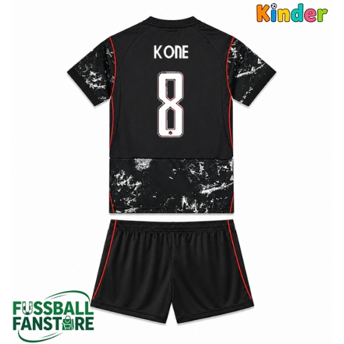 Kanada Ismael Kone #8 Replik Auswärtstrikot Kinder WM 2026 Kurzarm (+ Kurze Hosen)